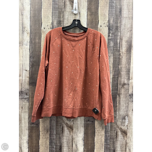 Top Long Sleeve By Sonoma In Brown, Size: Xl
