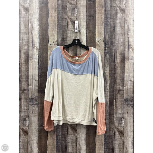 Top Long Sleeve By Listicle In Multi-colored, Size: L