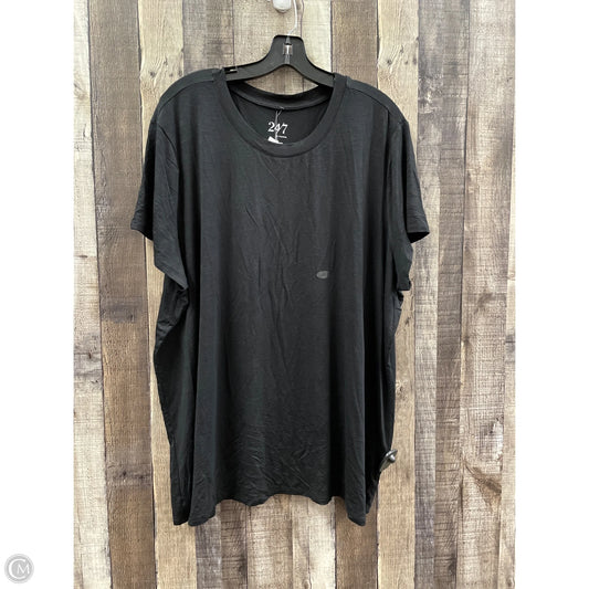 Top Short Sleeve Basic By Maurices In Black, Size: 3x