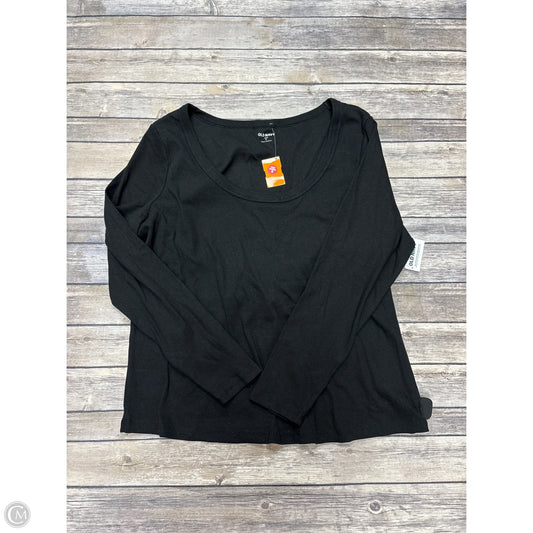 Top Long Sleeve Basic By Old Navy In Black, Size: 2x