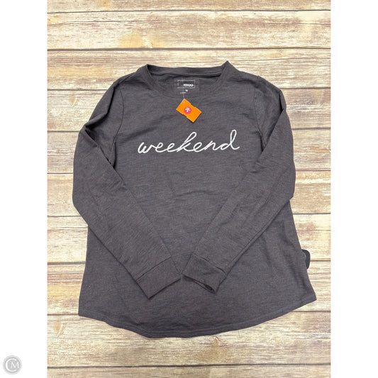 Sweatshirt Crewneck By Sonoma In Grey, Size: M