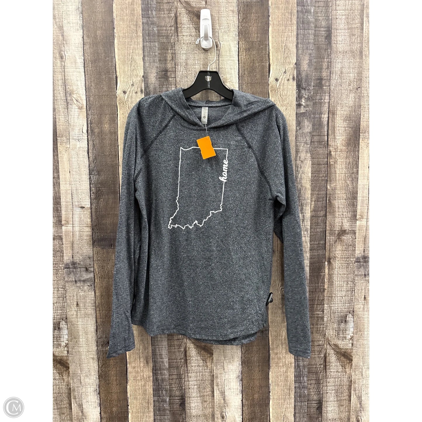 Top Long Sleeve By Next Level In Grey, Size: S