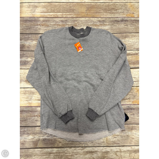 Sweatshirt Crewneck By Cme In Grey, Size: L