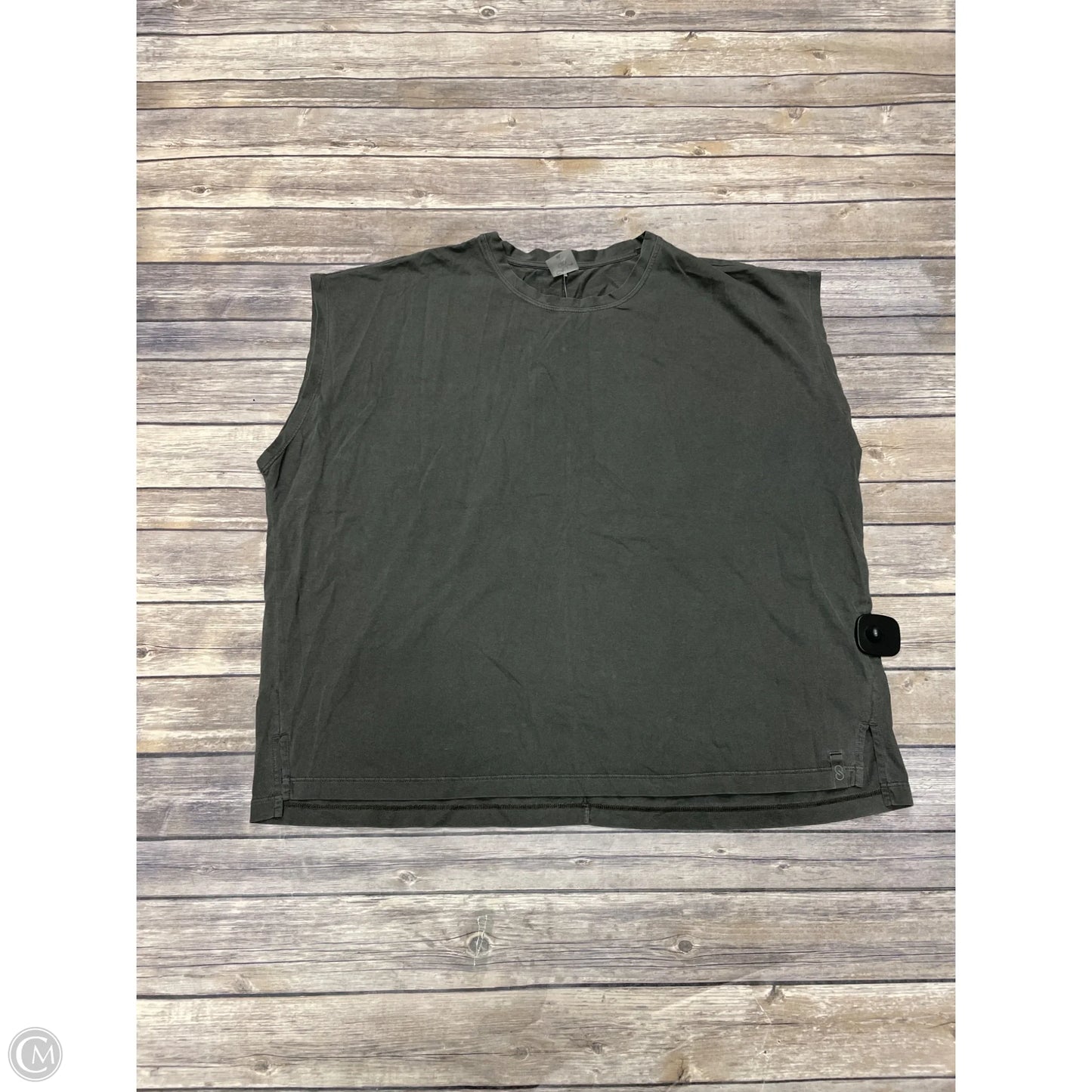 Athletic Top Short Sleeve By Calia In Grey, Size: Xl