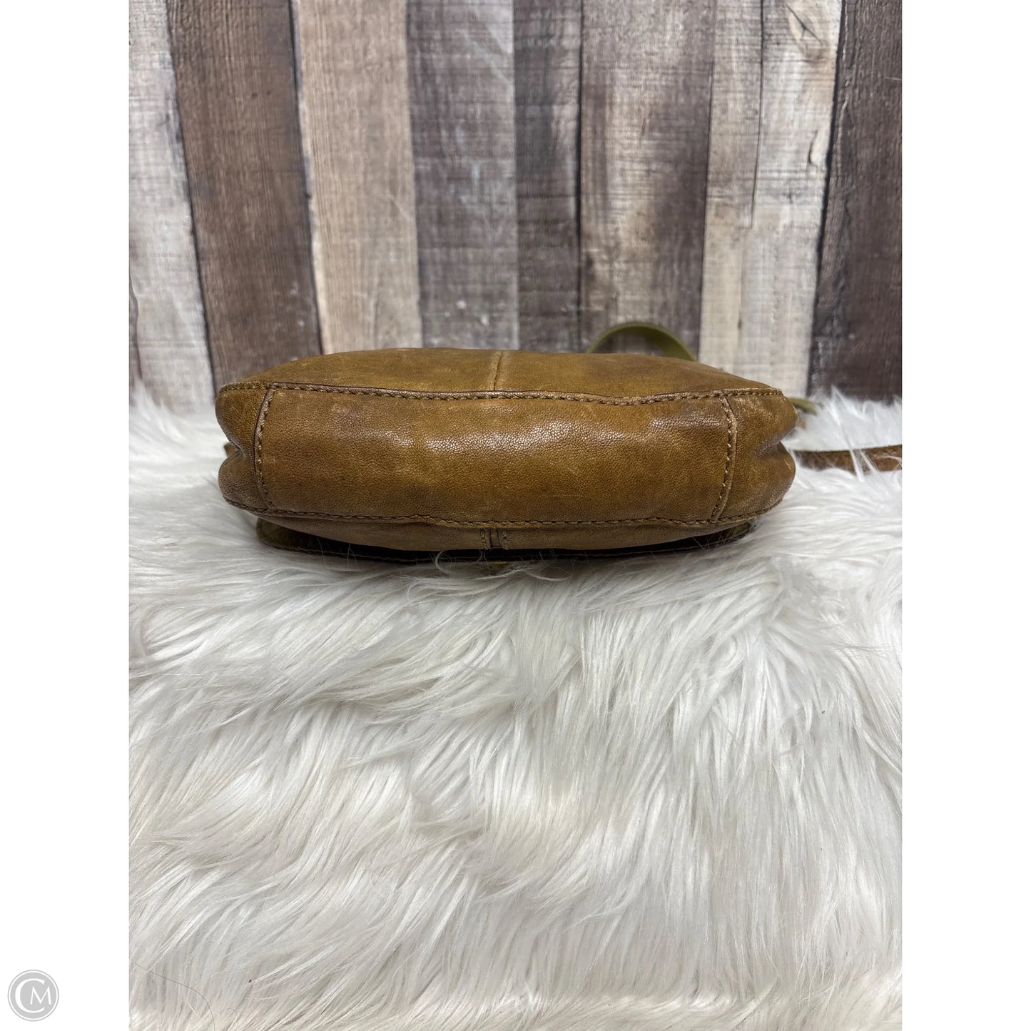 Crossbody Leather By Fossil, Size: Medium