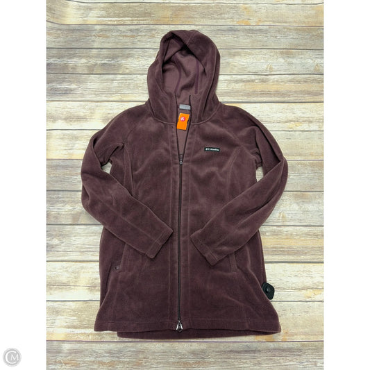 Jacket Fleece By Columbia In Maroon, Size: L