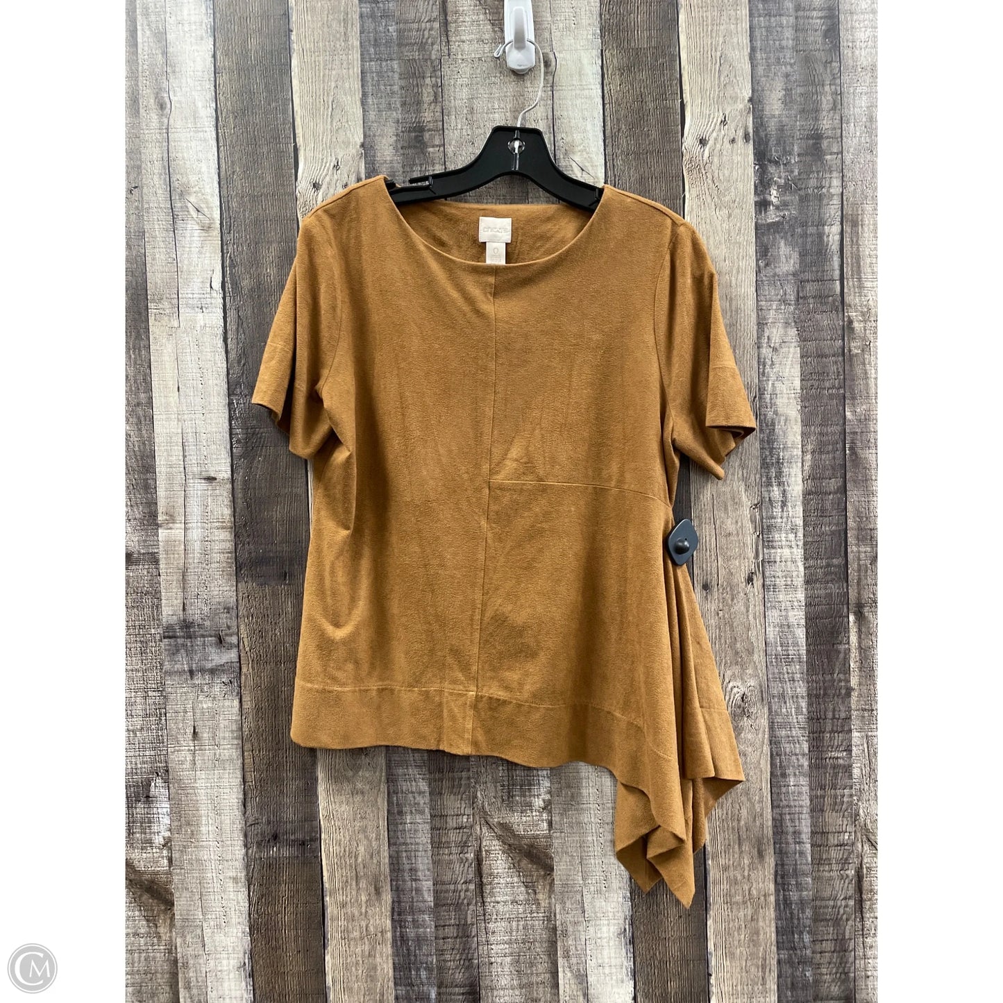 Top Short Sleeve By Chicos In Brown, Size: S
