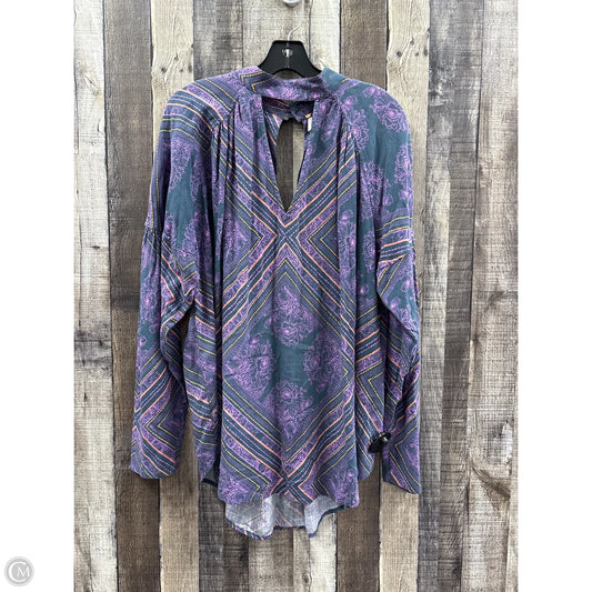 Tunic Long Sleeve By Free People In Multi-colored, Size: M