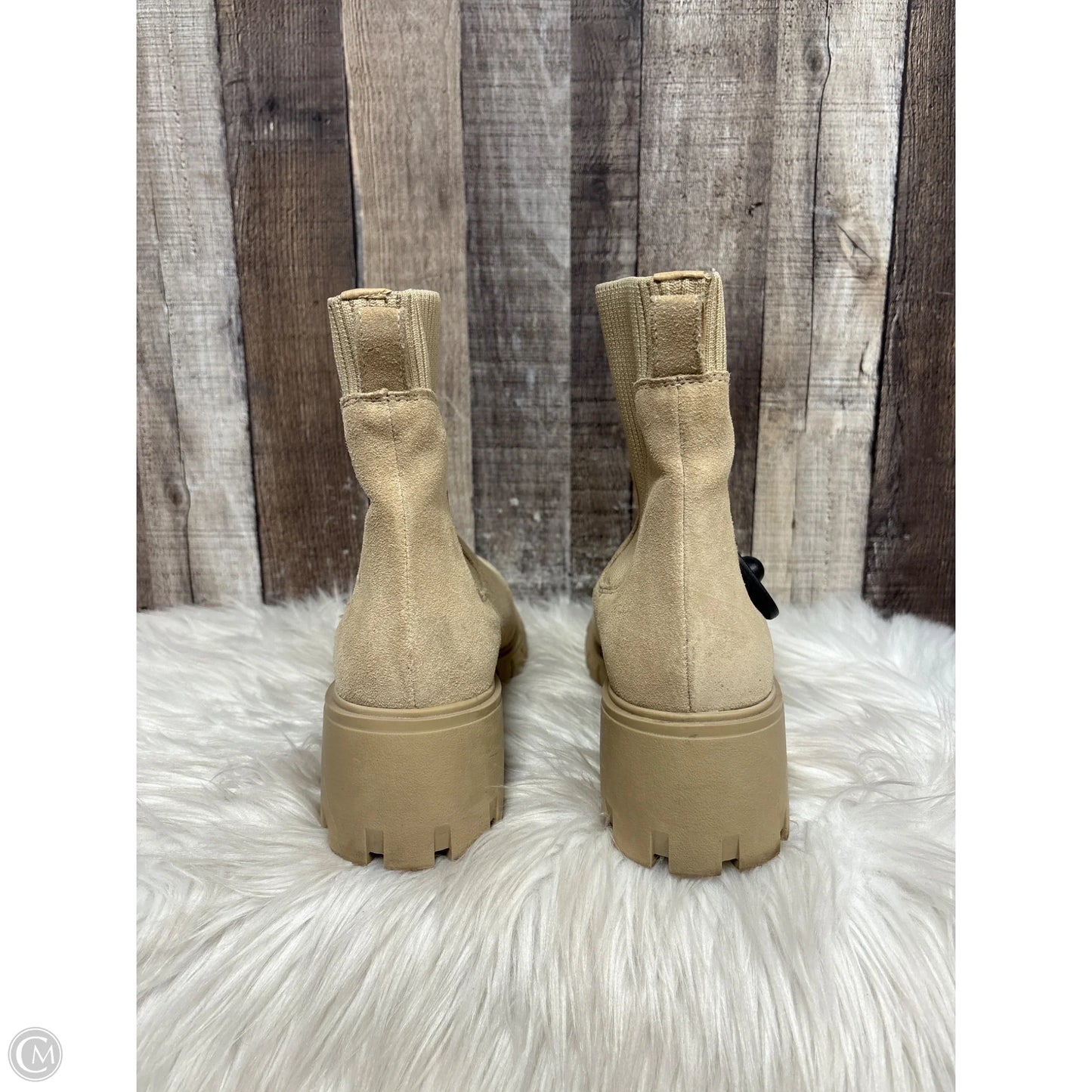 Boots Ankle Heels By Steve Madden In Beige, Size: 11