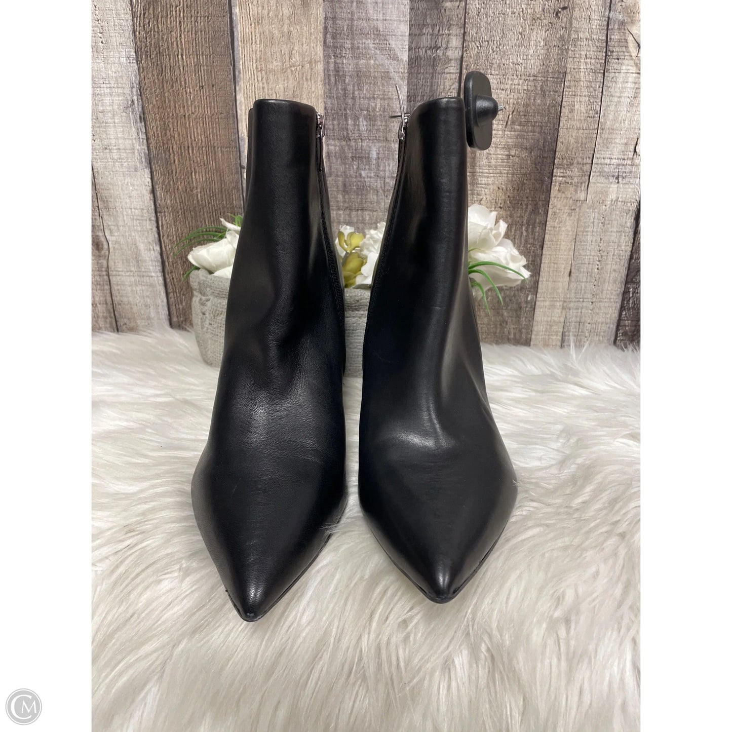 Boots Ankle Heels By Marc Fisher In Black, Size: 9