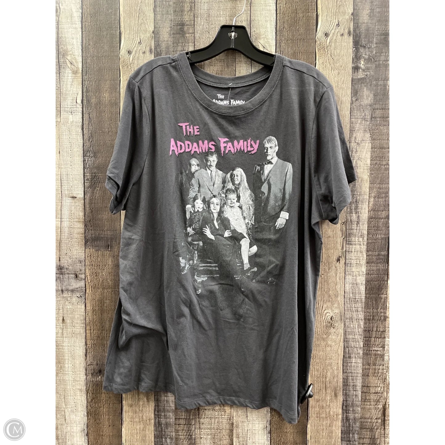 Top Short Sleeve Basic By Cme In Grey, Size: 2x