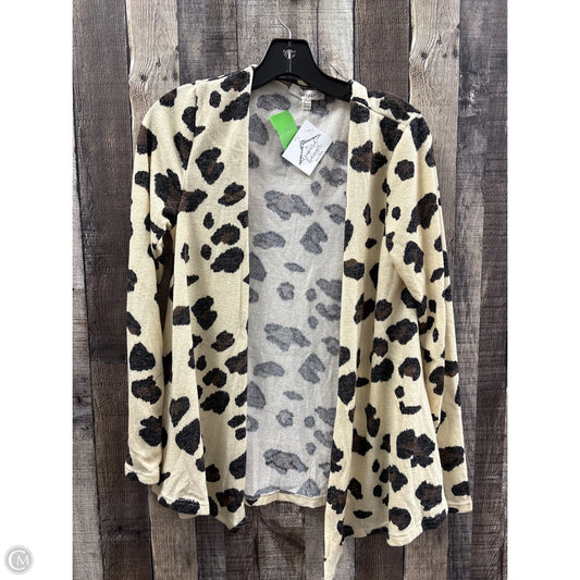 Cardigan By Emerald In Animal Print, Size: S