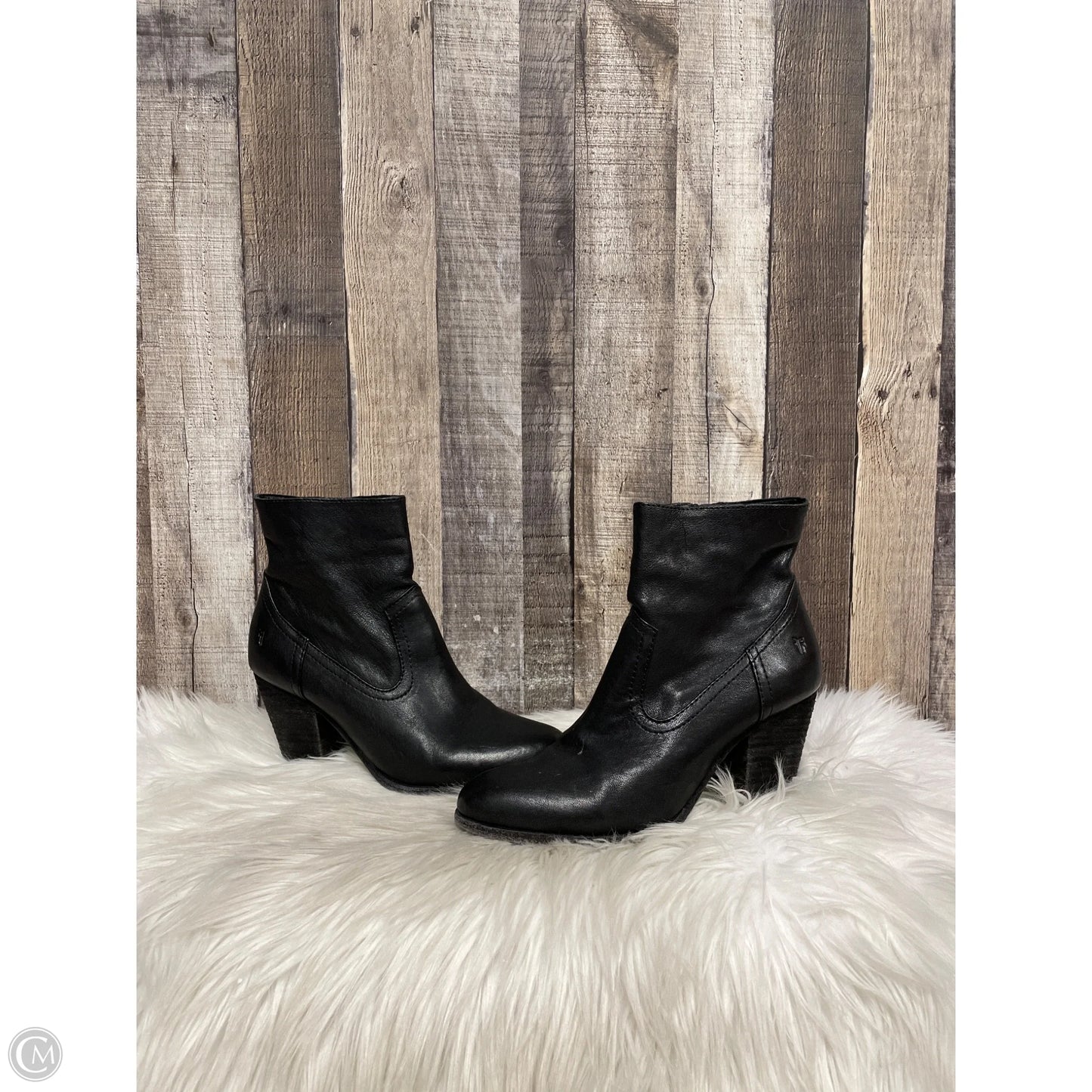 Boots Designer By Frye In Black, Size: 9