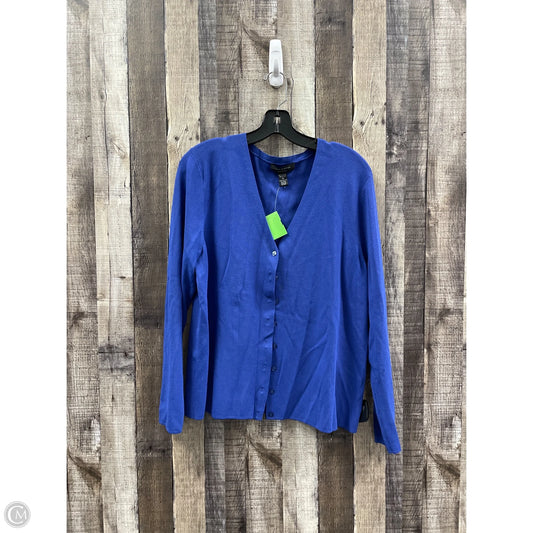Cardigan By Cable And Gauge In Blue, Size: 1x