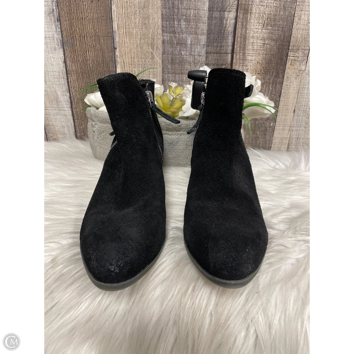 Boots Ankle Heels By Frye In Black, Size: 6