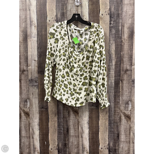 Top Long Sleeve By Loft In Camouflage Print, Size: S
