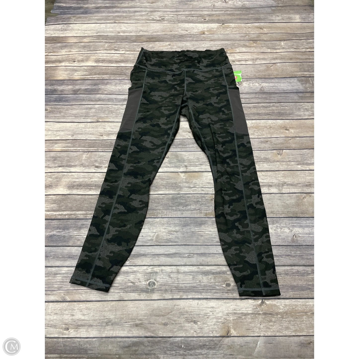 Athletic Leggings By Fabletics In Silver, Size: M