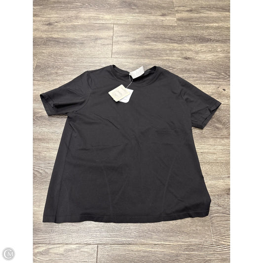 Athletic Top Short Sleeve By Fabletics In Black, Size: L