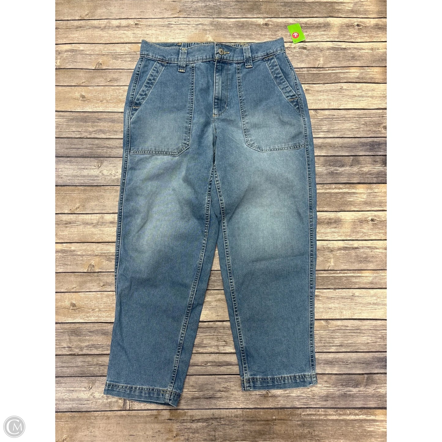 Jeans Wide Leg By Old Navy In Blue Denim, Size: M