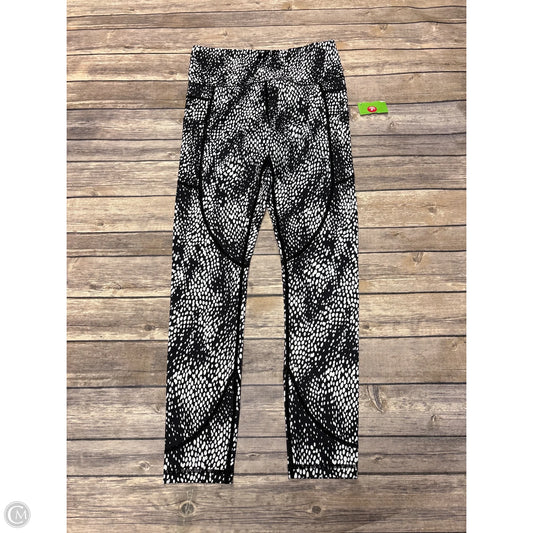 Athletic Leggings By Zyia In Black & White, Size: S