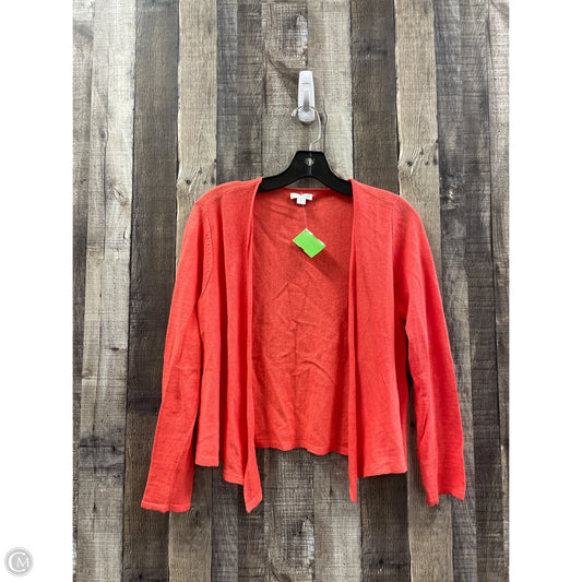 Cardigan By J. Jill In Coral, Size: Sp