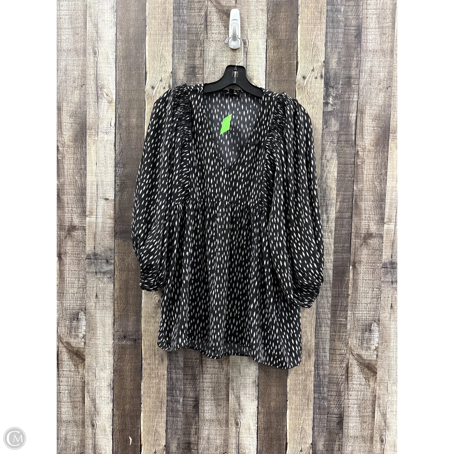 Top 3/4 Sleeve By Mittoshop In Black, Size: M