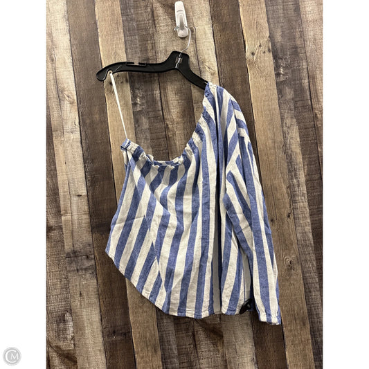 Top Long Sleeve By Joie In Striped Pattern, Size: L