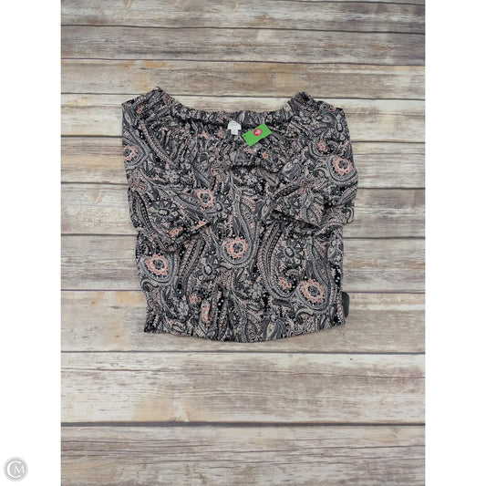 Top Long Sleeve By Cme In Multi-colored, Size: Xs