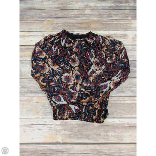 Top Long Sleeve By Evereve In Multi-colored, Size: Xs