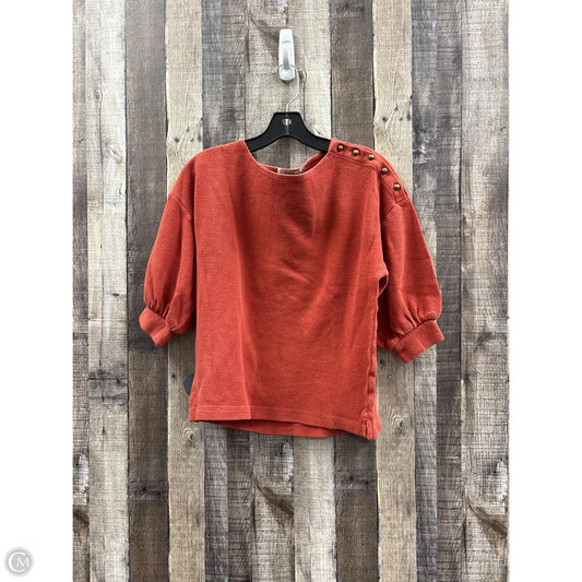 Top Short Sleeve By Cme In Orange, Size: Xs
