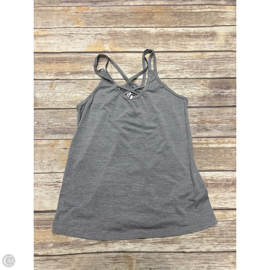 Athletic Tank Top By Layer 8 In Grey, Size: M