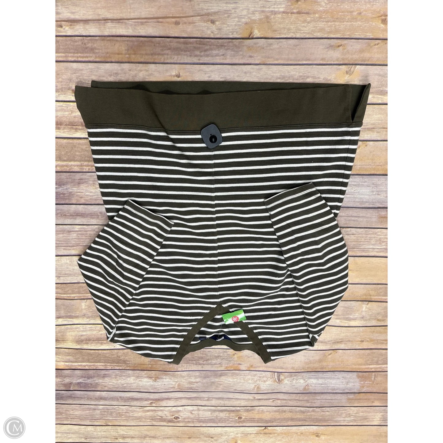 Top Long Sleeve By Lands End In Striped Pattern, Size: L