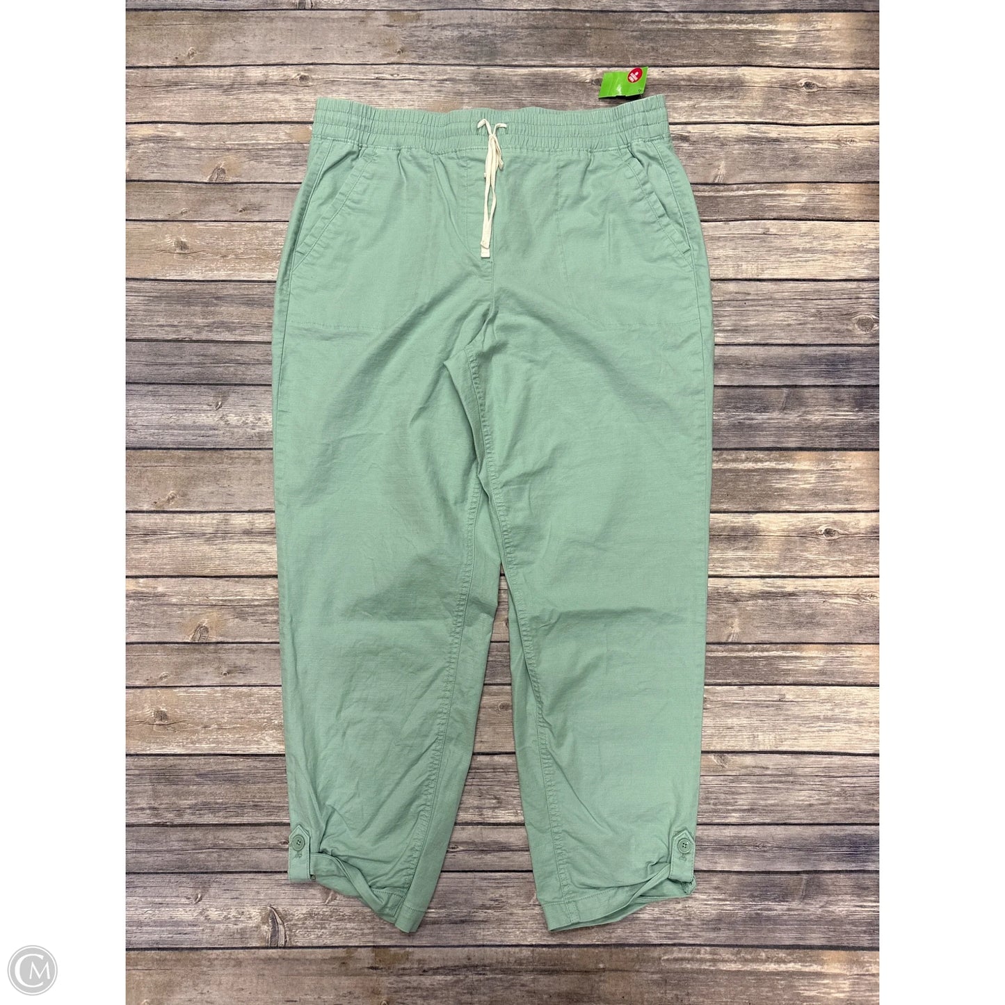 Pants Cropped By Talbots In Green, Size: L