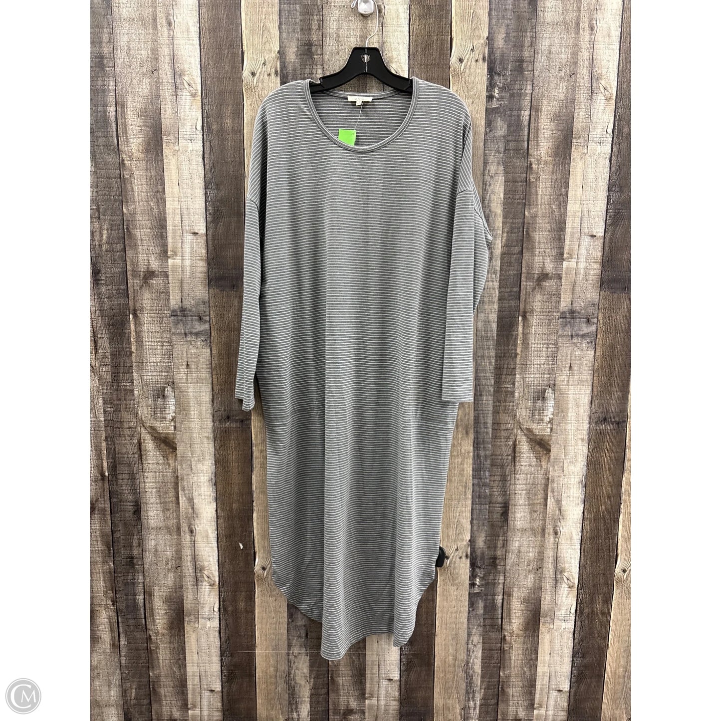 Dress Casual Maxi By In Loom In Grey & White, Size: S