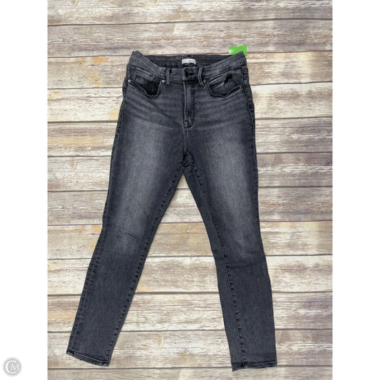 Jeans Skinny By Good American In Black Denim, Size: 10