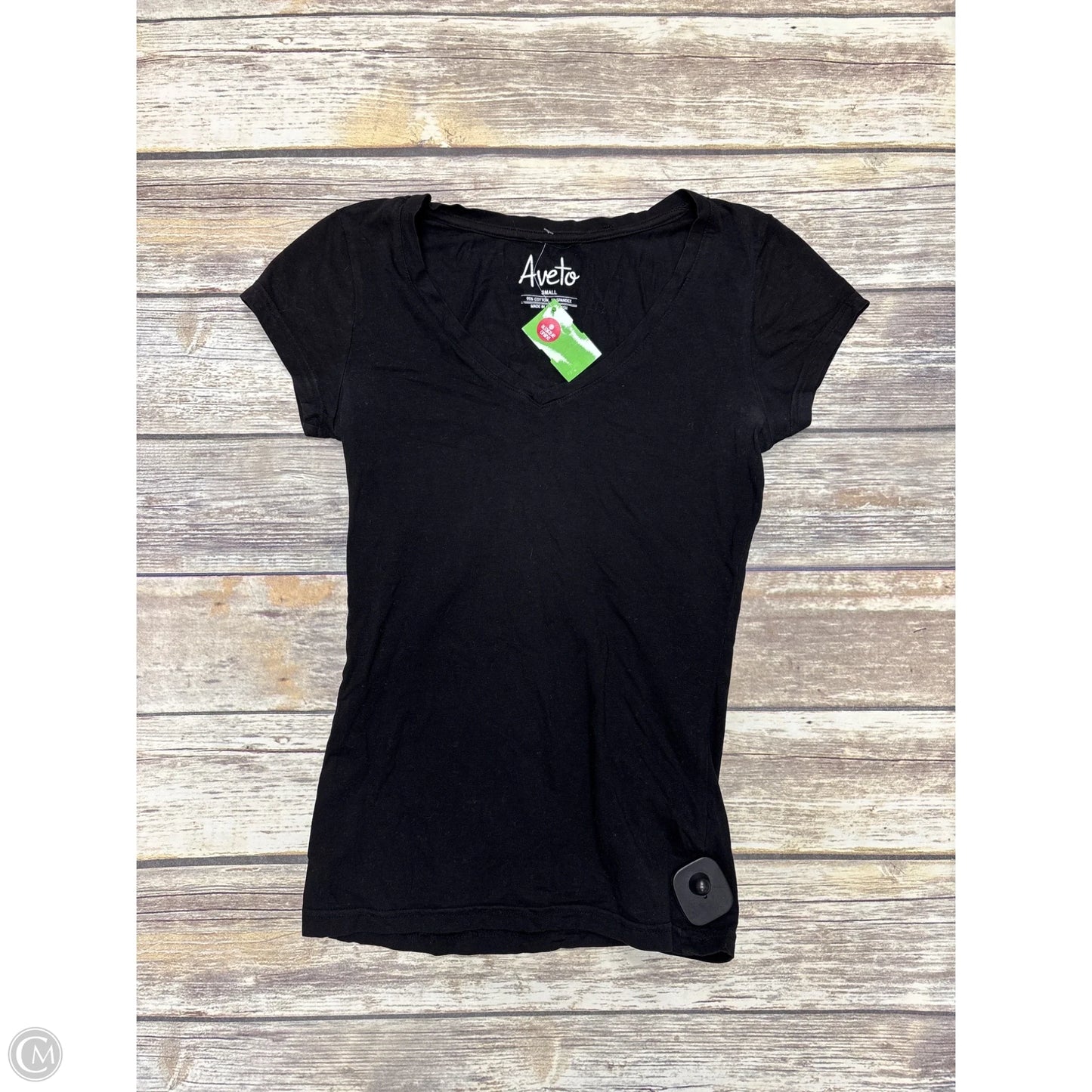 Top Short Sleeve Basic By Cme In Black, Size: S
