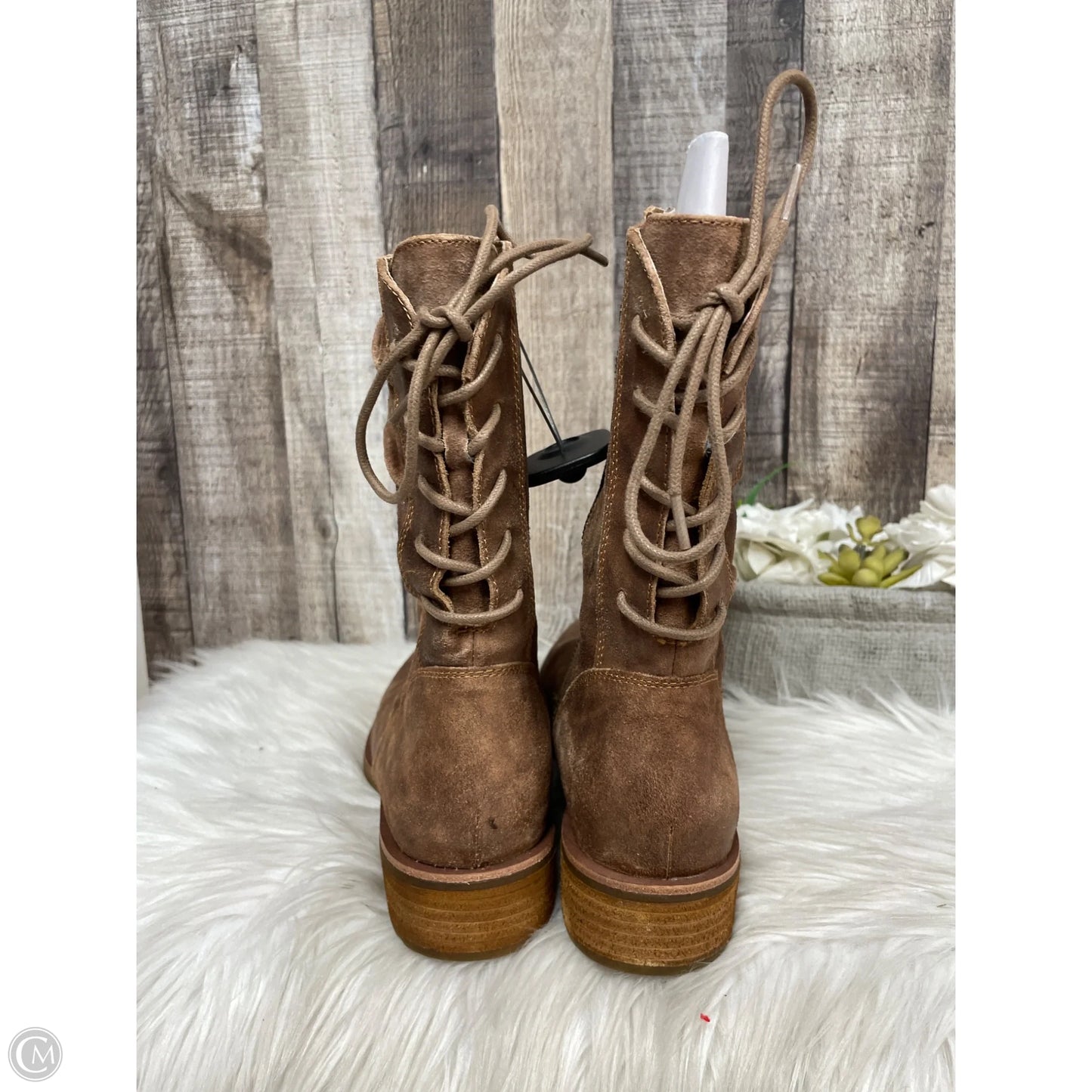 Boots Mid-calf Heels By Sofft In Brown, Size: 10