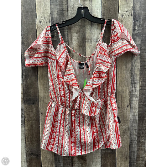Top Short Sleeve By Cme In Multi-colored, Size: M