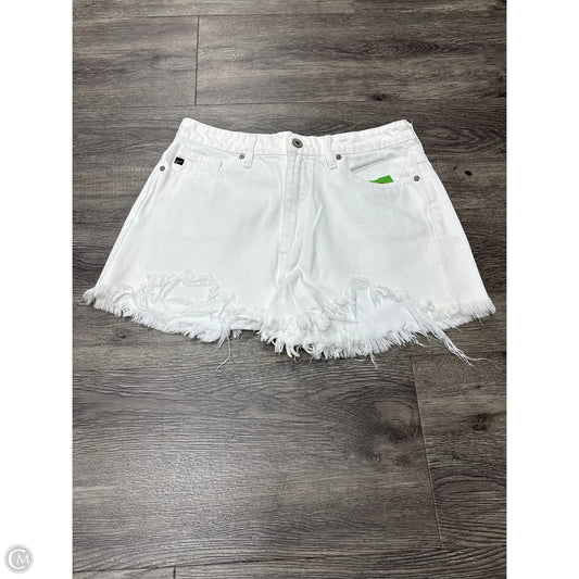 Shorts By Kancan In White Denim, Size: L