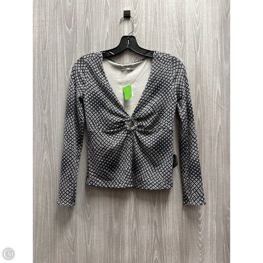 Top Long Sleeve By Urban Outfitters In Black & White, Size: S