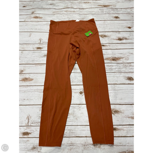 Athletic Leggings By Patagonia In Orange, Size: L