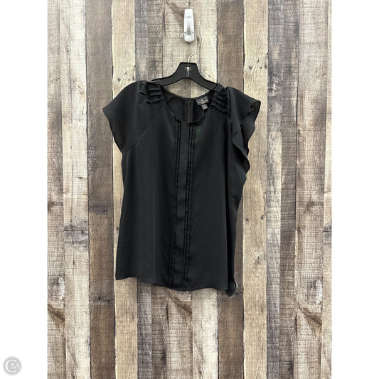 Top Short Sleeve By Worthington In Black, Size: Lp