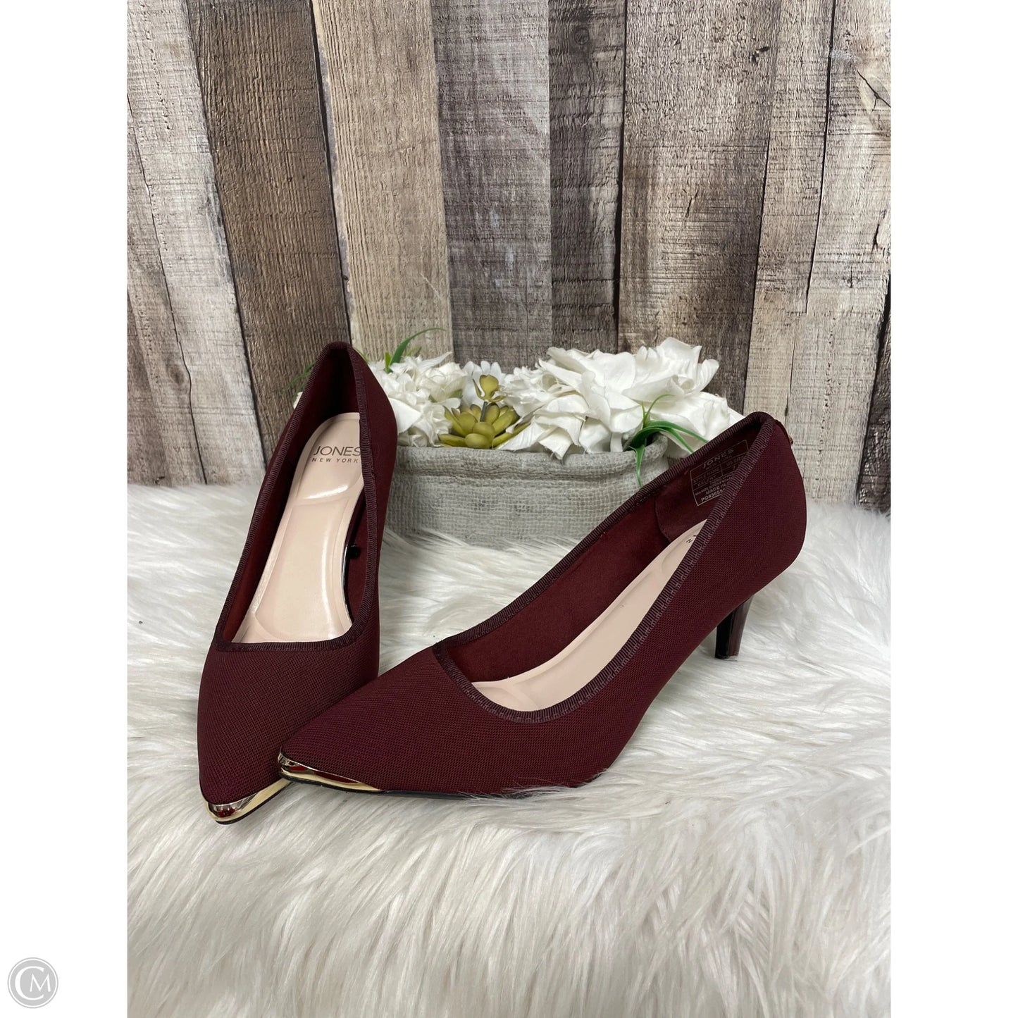 Shoes Heels Stiletto By Jones New York In Maroon, Size: 7.5