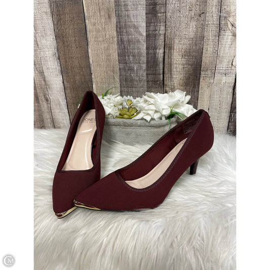 Shoes Heels Stiletto By Jones New York In Maroon, Size: 7.5