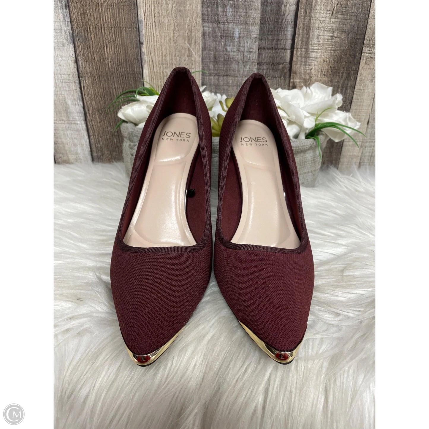 Shoes Heels Stiletto By Jones New York In Maroon, Size: 7.5
