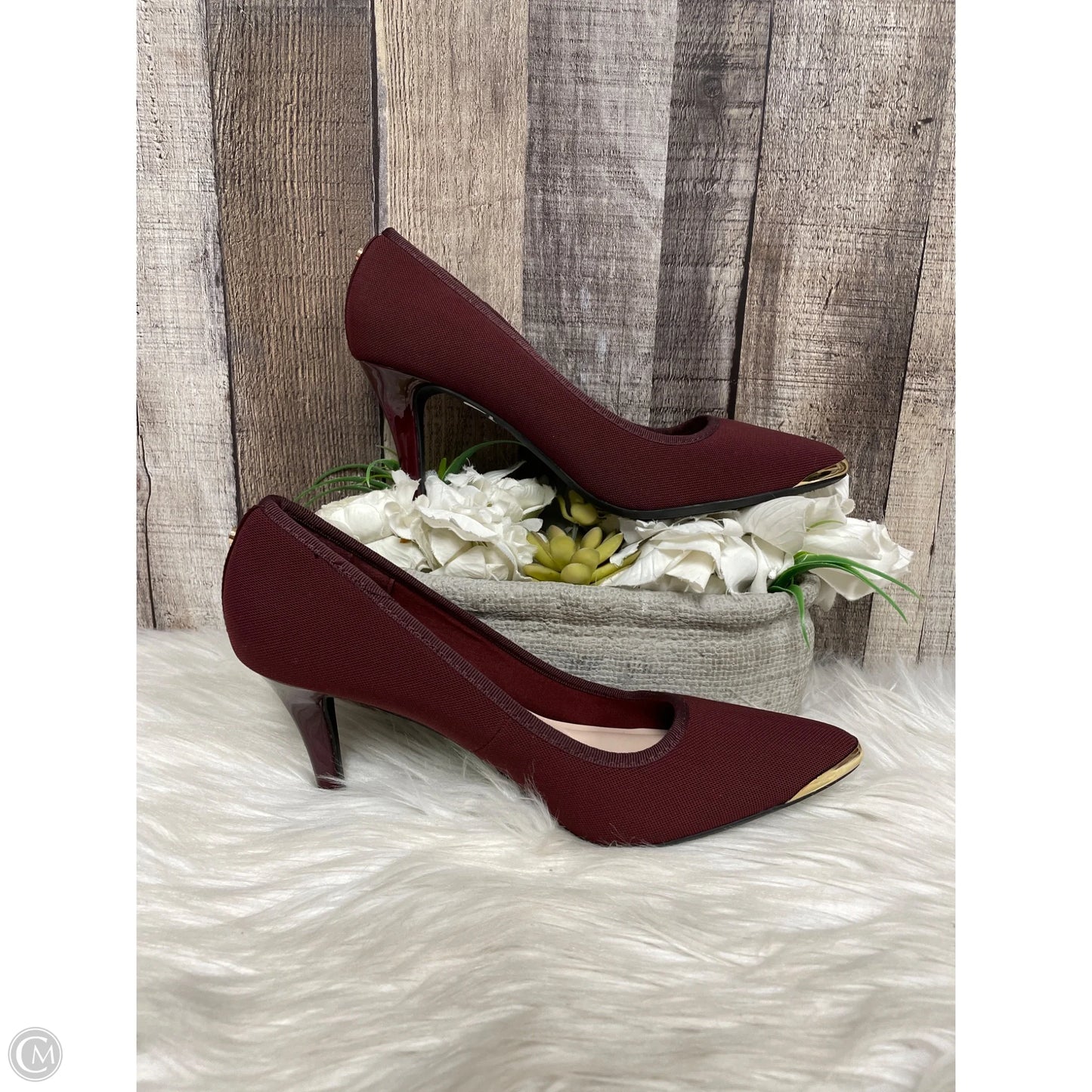 Shoes Heels Stiletto By Jones New York In Maroon, Size: 7.5