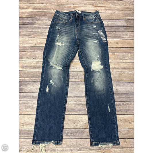 Jeans Skinny By Cme In Blue Denim, Size: 12