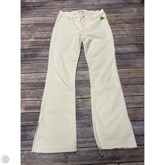 Jeans Flared By Madewell In Beige, Size: 8