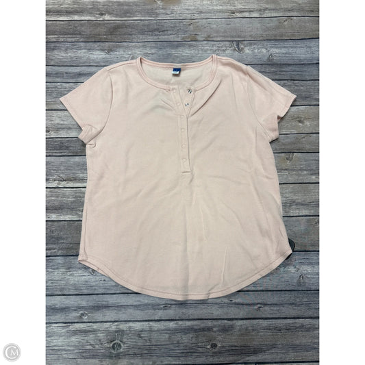 Top Short Sleeve Basic By Old Navy In Pink, Size: L
