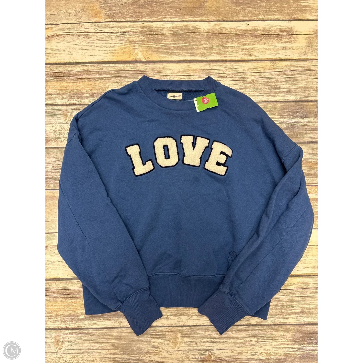 Sweatshirt Designer By Tory Burch In Blue, Size: S
